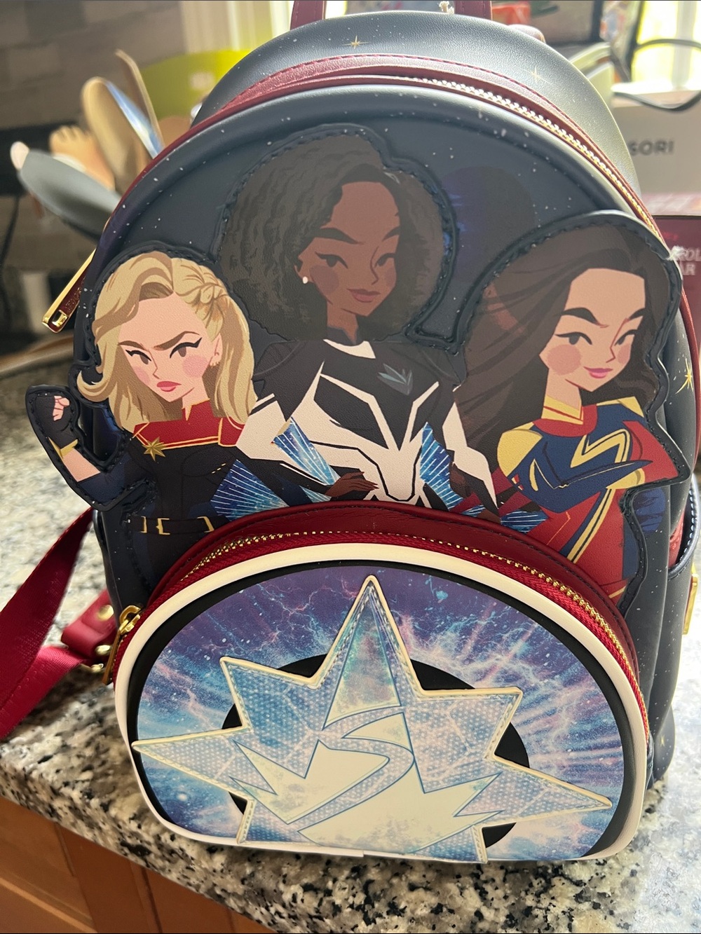 The Marvels glow in the dark Loungefly mini backpack